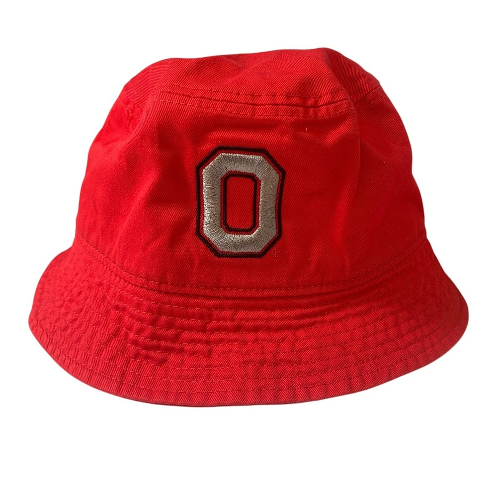Ohio State Buckeyes Nike Dri-FIT Apex Swoosh Scarlet Bucket Hat Cap Size Large
